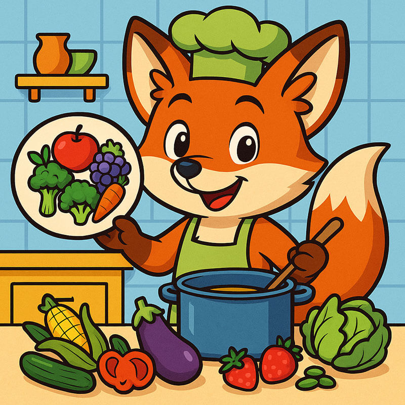 Rescue Fox - Bunte Teller Kochen gesund Rescue Fox - Bunte Teller Kochen gesund
