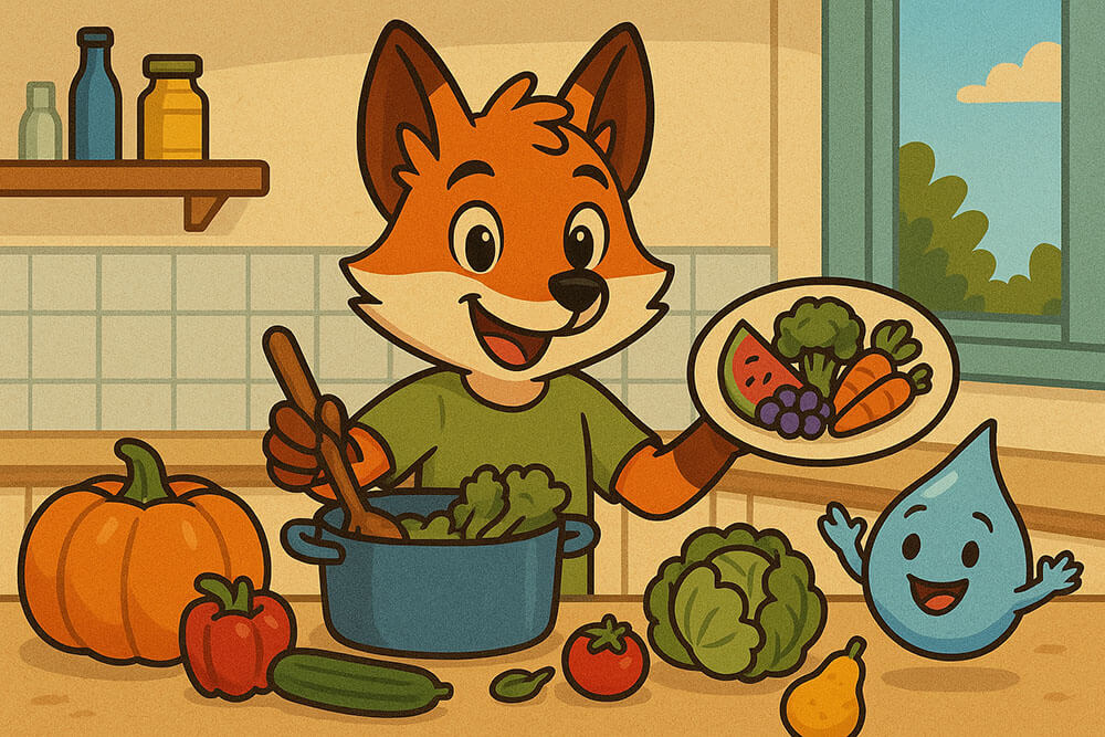 Rescue Fox - Bunte Teller Küche Kochen Rescue Fox - Bunte Teller Küche Kochen
