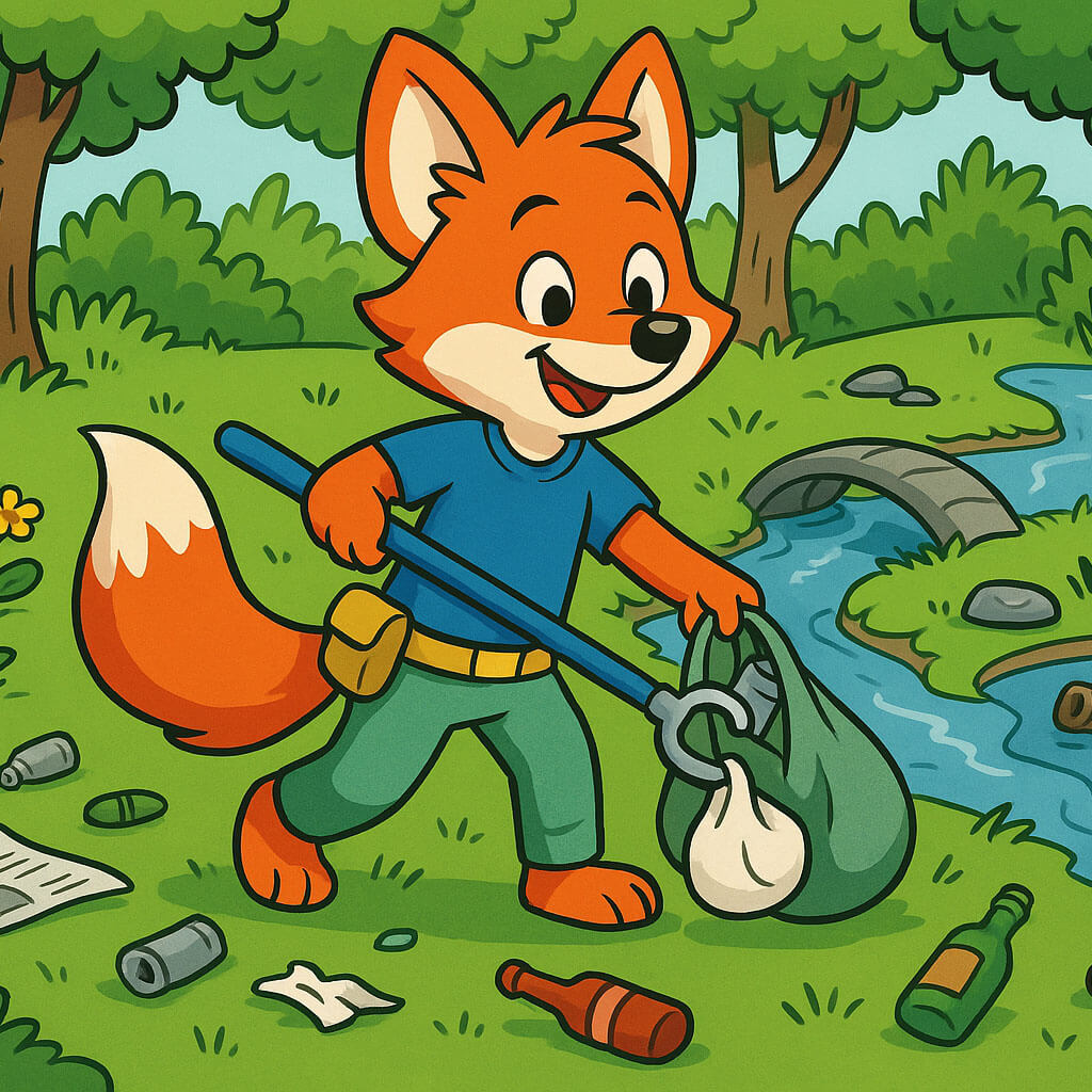 Rescue Fox - Wertvoll statt Wegwerf Müll sammeln Rescue Fox - Wertvoll statt Wegwerf Müll sammeln